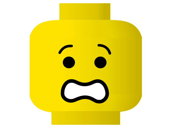 Lego Smiley Scared Clip Art At Clker Com   Vector Clip Art Online