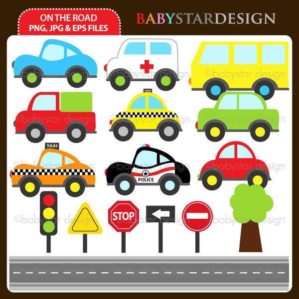On The Road Clipart Instant Download By Babystardesign On Etsy  5 95