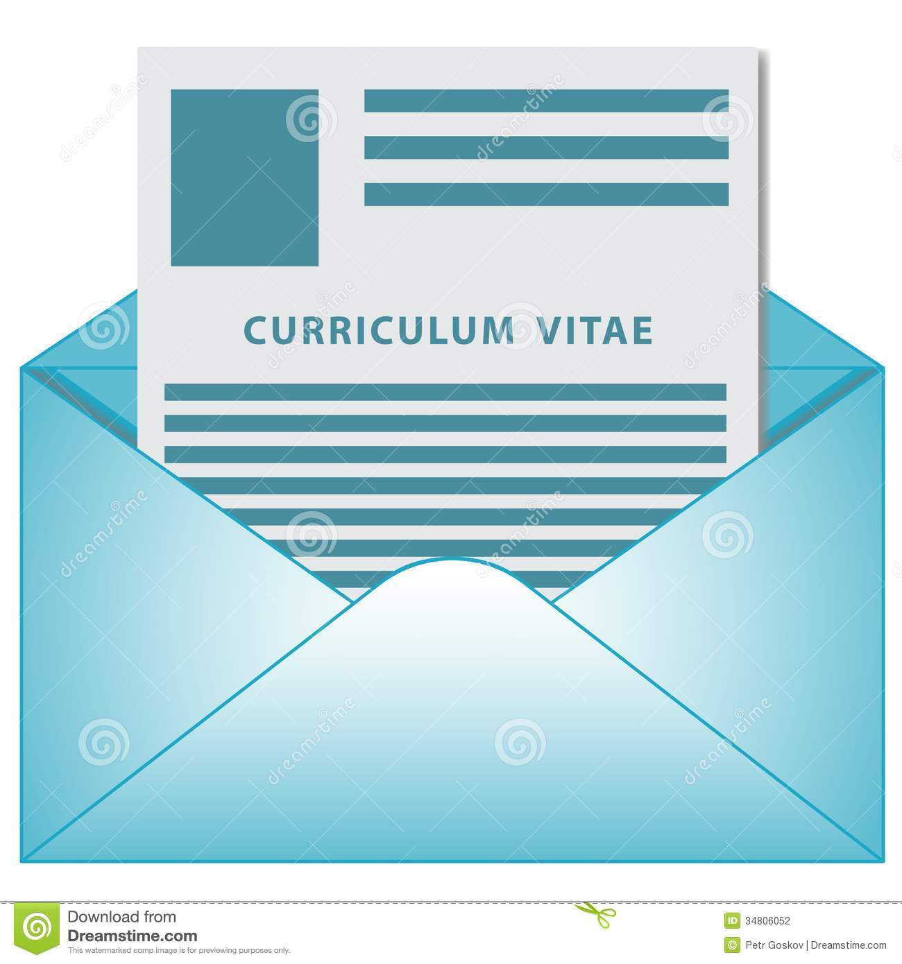 Resume Clipart Curriculum Vitae Opened
