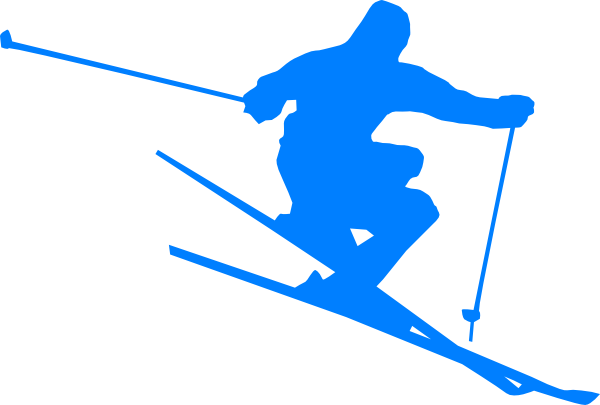 Ski Blue Clip Art At Clker Com   Vector Clip Art Online Royalty Free