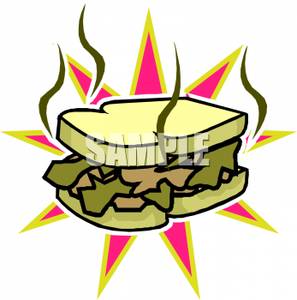 Smelly Sandwich   Royalty Free Clipart Picture