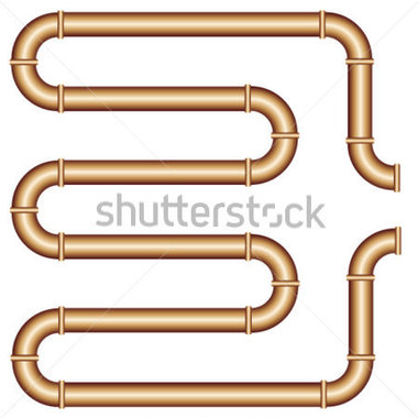 Vector Copper Pipe Stock Vector   Clipart Me