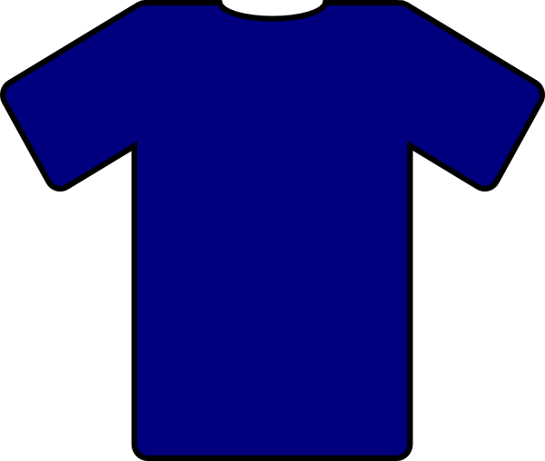 Blue Shirt 2 Clip Art At Clker Com   Vector Clip Art Online Royalty    