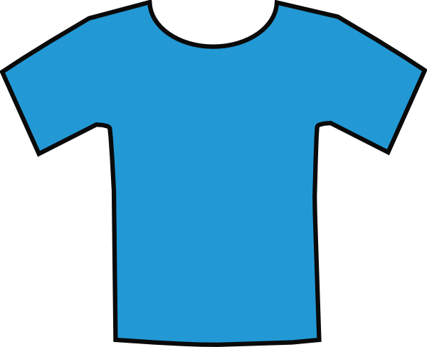 Blue T Shirt Clip Art At Clker Com   Vector Clip Art Online Royalty