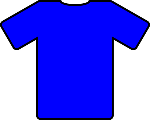 Blue T Shirt Clip Art At Clker Com   Vector Clip Art Online Royalty    