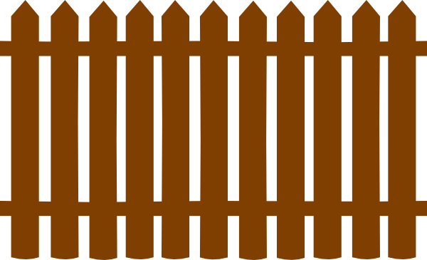 Brown Fences Clip Art At Clker Com   Vector Clip Art Online Royalty