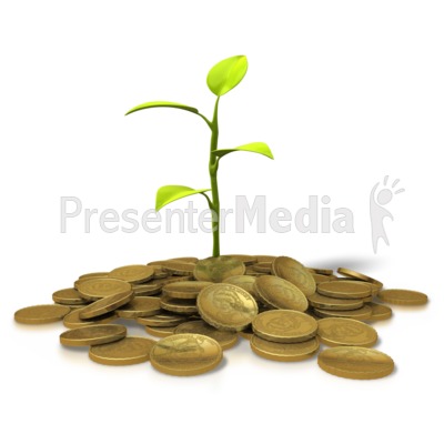 Coins Investment   Plant   Presentation Clipart   Great Clipart For
