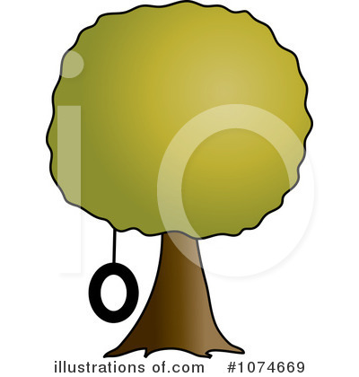 Free  Rf  Tire Swing Clipart Illustration  1074669 By Pams Clipart