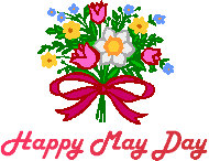 Happy May Day With Flowers Animated Flowers For May Day Animated