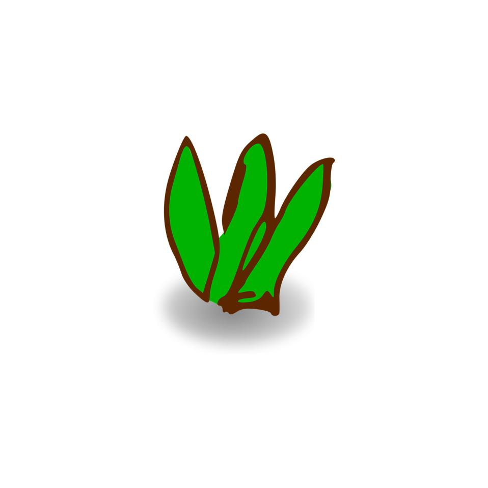 Illustration Of A Small Cartoon Bush With A Transparent Background
