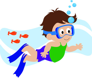 Instructor Clipart Brown Haired Boy Swimming Underwater 0515 1102 2022