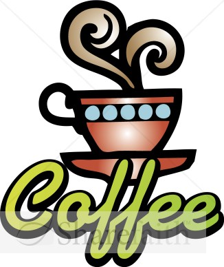 Neon Coffee Sign Clipart   Refreshments Word Art