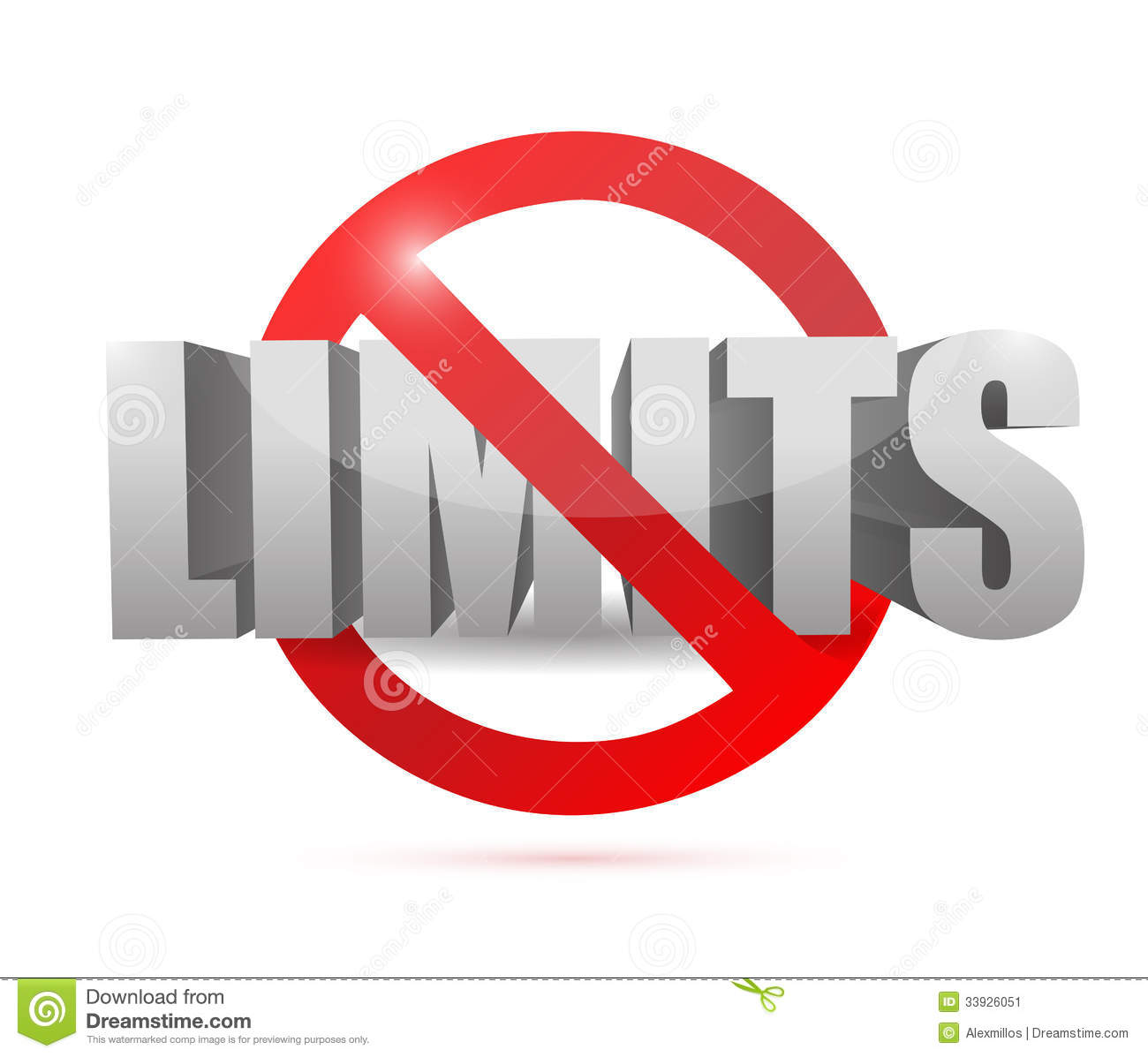 No Limits Sign Concept Illustration Design Over A White Background