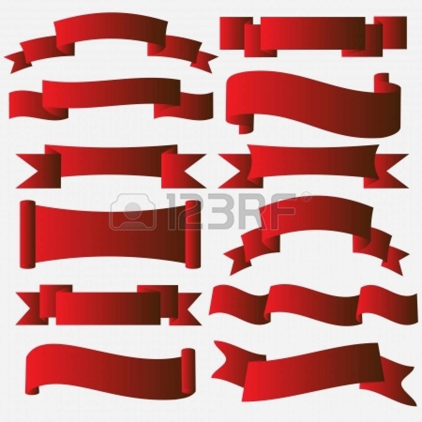 Red Corner Scroll Clip Art   Clipart Panda   Free Clipart Images