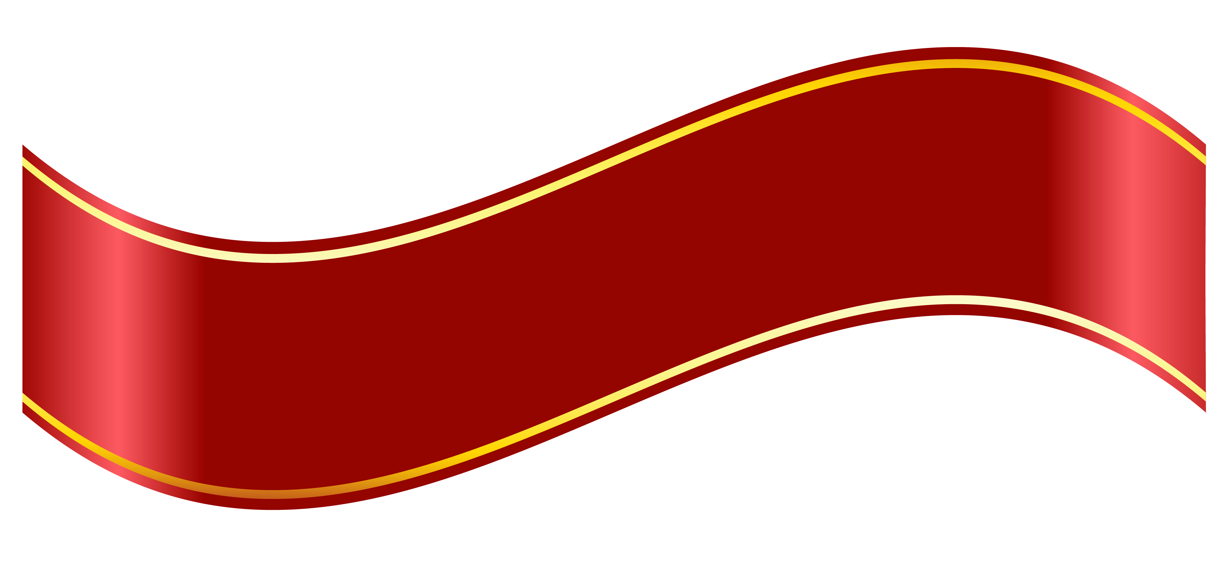 Red Scroll Banner Clipart