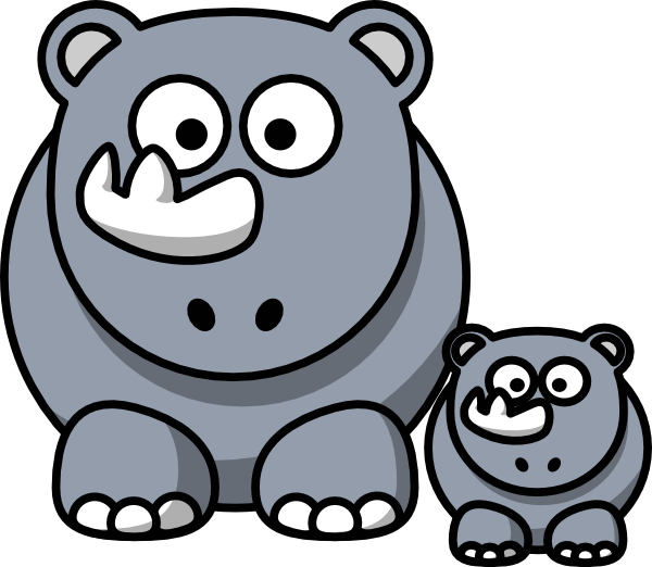 Rhino Baby Clip Art At Clker Com   Vector Clip Art Online Royalty