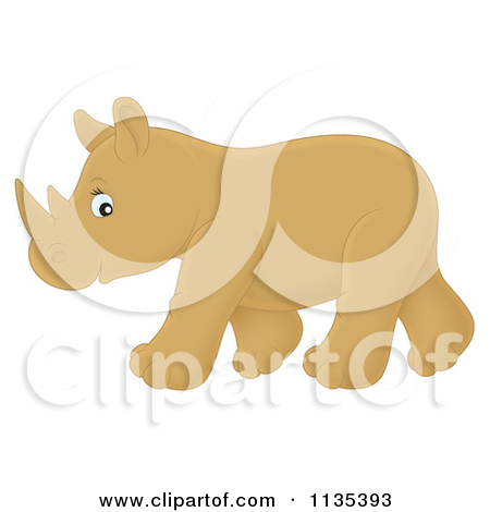 Royalty Free  Rf  Baby Rhino Clipart   Illustrations  1