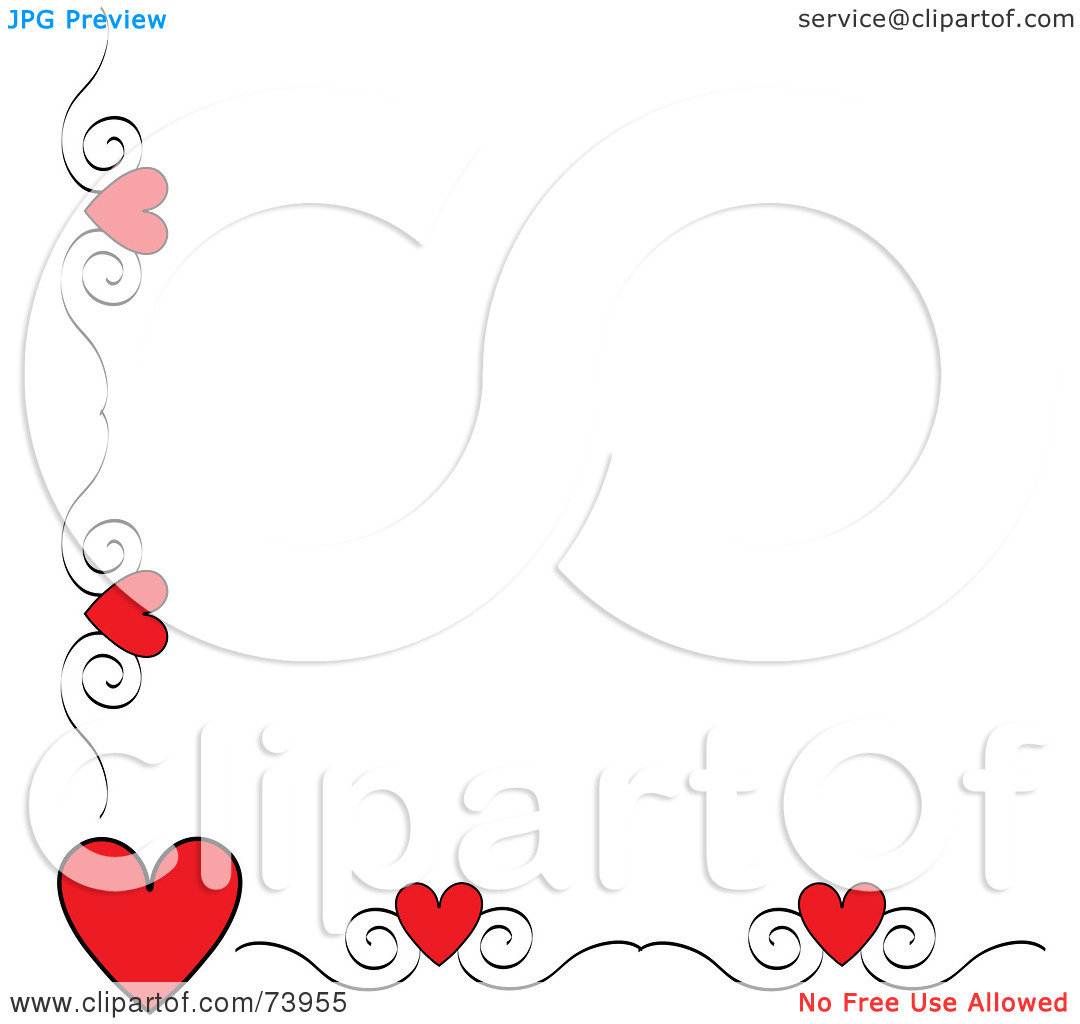 Royalty Free  Rf  Clipart Illustration Of A Red Heart And Scroll