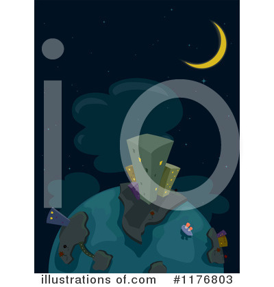 Royalty Free  Rf  Night Time Clipart Illustration By Bnp Design Studio