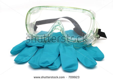 Science Gloves Clipart Lab Goggles And Nitrile Gloves