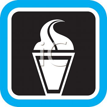 Soft Serve Ice Cream Cone Icon