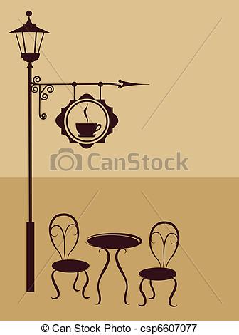 Vector   Ancient Coffee Sign Of Restaurant Or Bar   Stock Illustration
