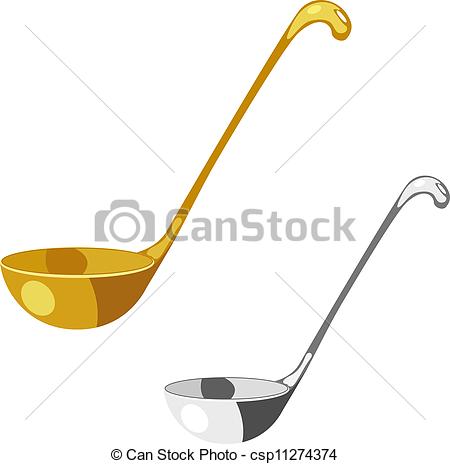 Vectors Illustration Of Soup Spoon Eps10 Csp11274374   Search Clipart
