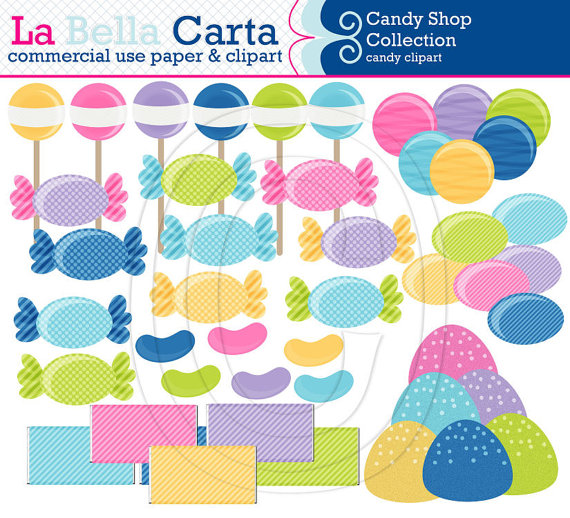 Candy Shop Clipart For Scrapbooking Card Making Paper Crafts