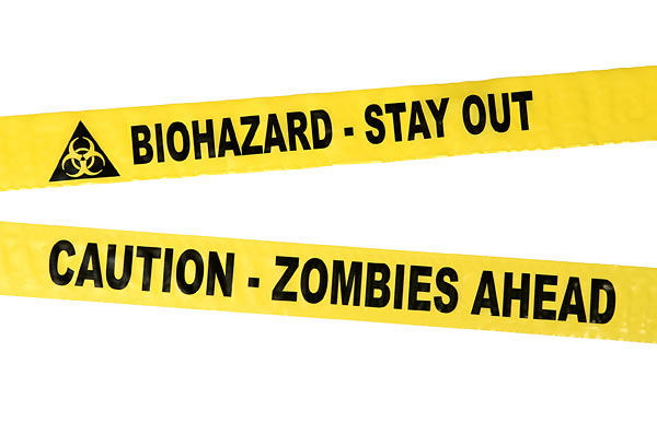 Caution Zombies Ahead Crime Scene Tape