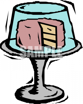 Clipart Picture Of A Layer Cake In A Display   Foodclipart Com