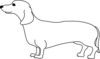 Dachshund Dog Silhouette Stencil Simple Stencils Great For Pictures