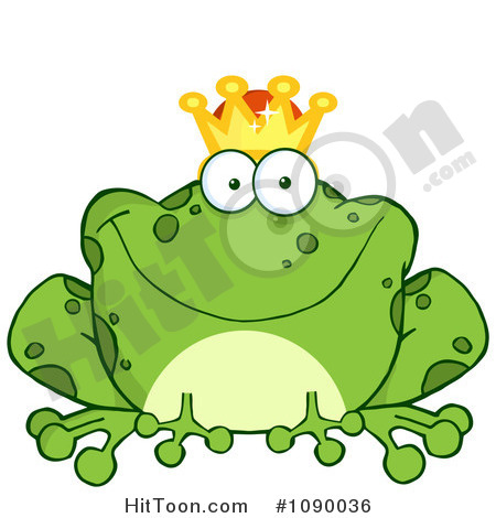 Fairy Tale Frog Prince Wearing A Crown  1090036