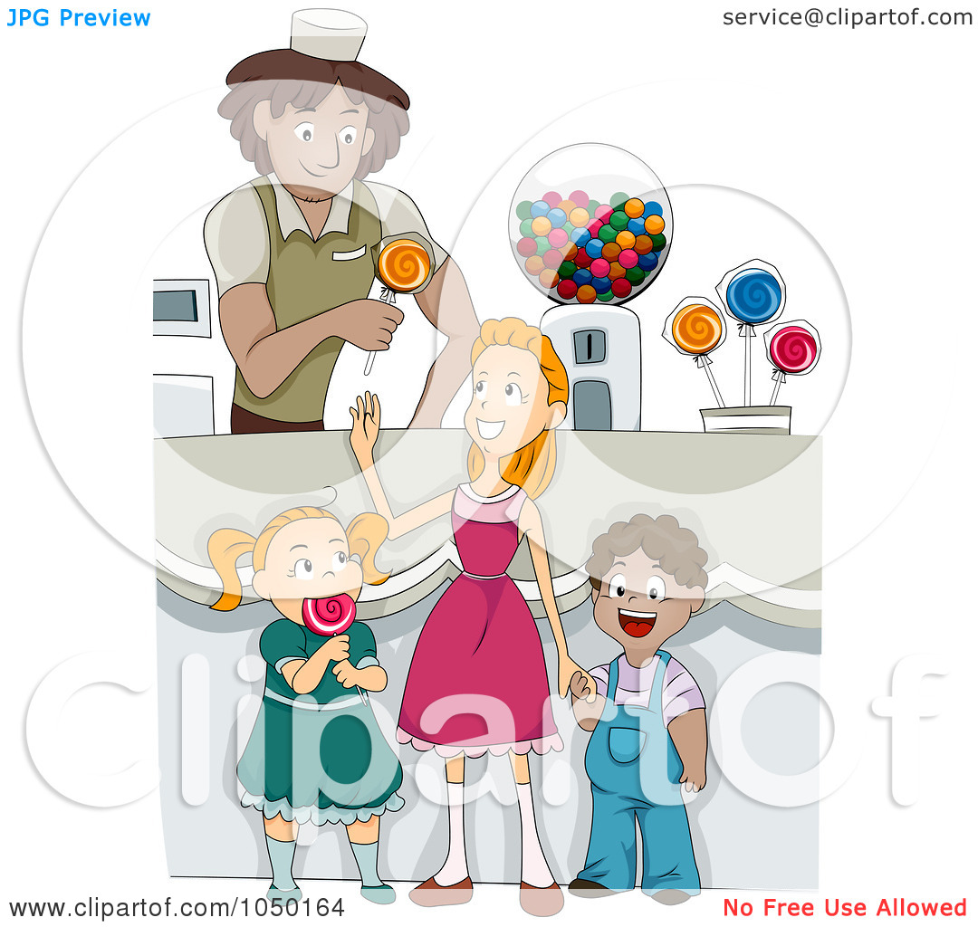 Illustration Of Diverse Children In A Candy Shop By Bnp Design Studio