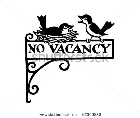 No Vacancy Sign   Retro Clipart Illustration   62300830   Shutterstock