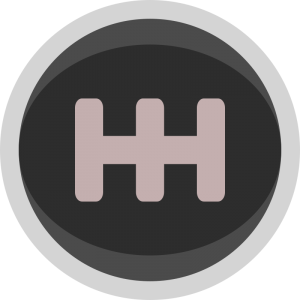 Racing Gear Shift Knob Icon Simple Clipart