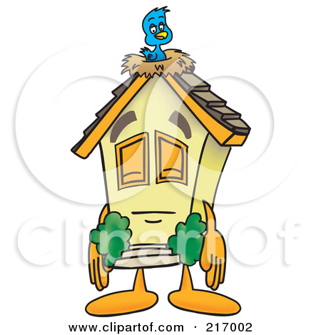 Royalty Free Rf Clipart Illustration Of A Home Mascot Character With