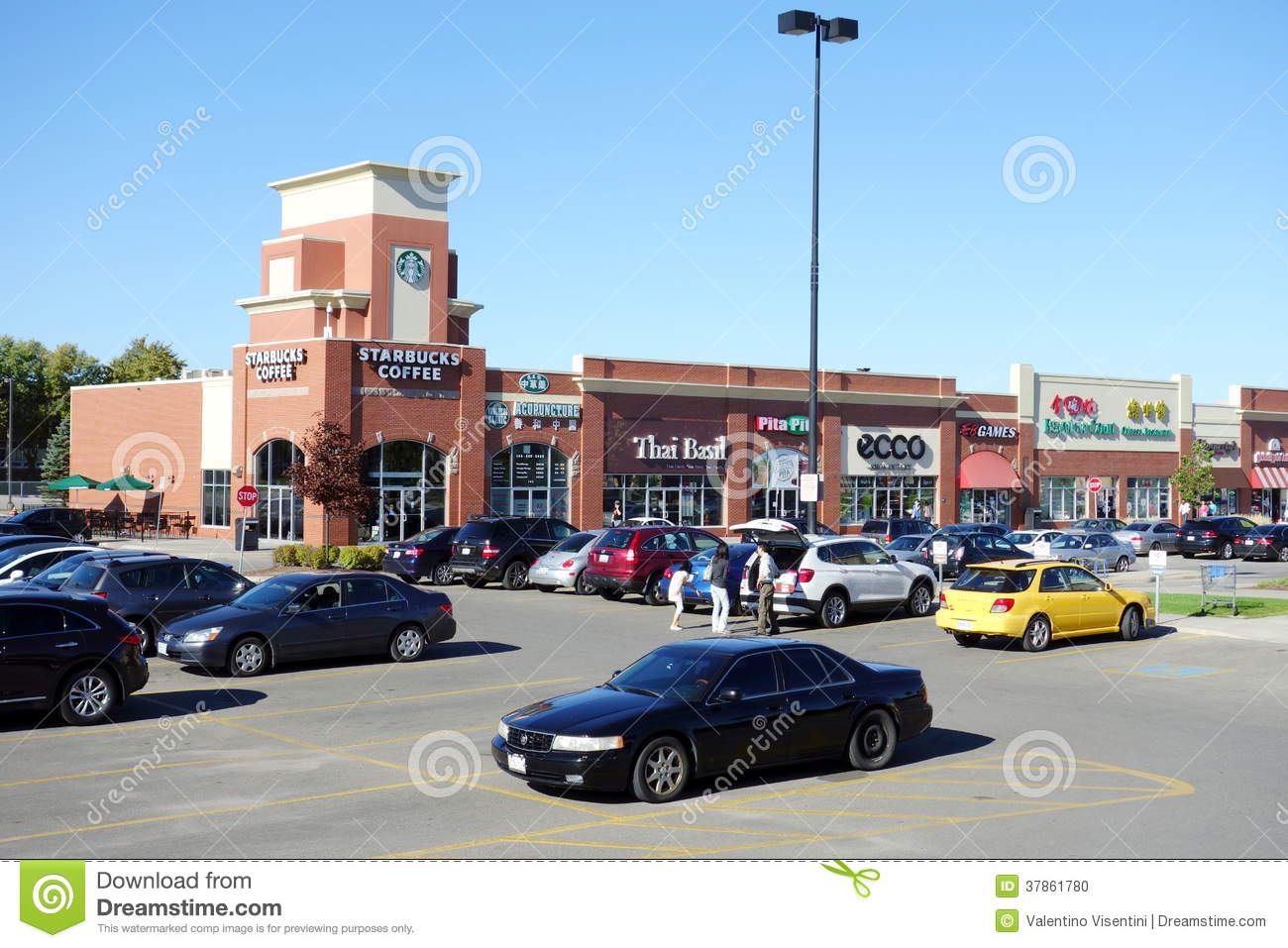 Strip Mall On September 14 2013 In Toronto In The U S And Canada Strip