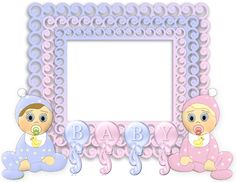 Transparent Pink And Blue Png Baby Frame  More