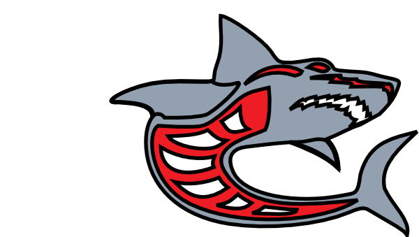 Ashed Shark Grey Red By Ashed Clip Art At Clker Com   Vector Clip Art    
