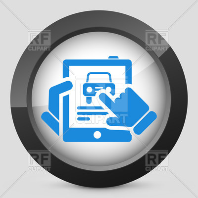 Car Rental Website Icon 62386 Download Royalty Free Vector Clipart    