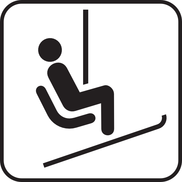 Chair Lift Ski Lift White Clip Art At Clker Com   Vector Clip Art