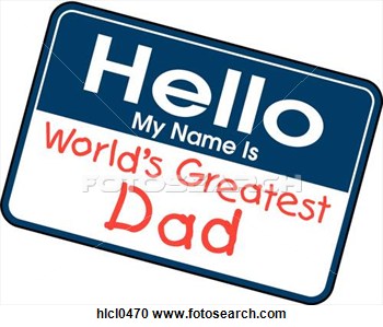 Clipart   My Name Is Dad  Fotosearch   Search Clipart Illustration