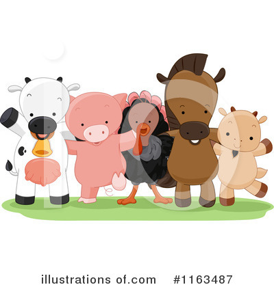 Farm Animals Clipart  1163487 By Bnp Design Studio   Royalty Free  Rf