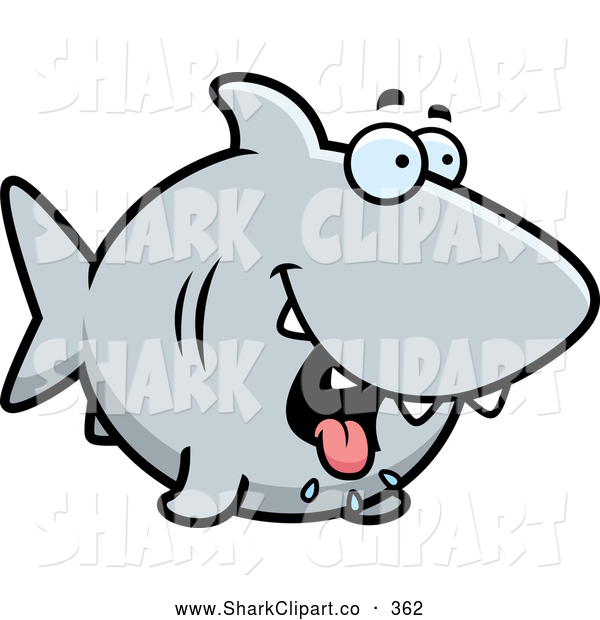 Gray Drooling Hungry Shark Shark Clip Art Cory Thoman