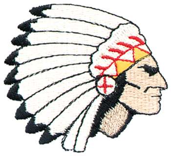 Indian Chief   Custom Online Embroidery Design