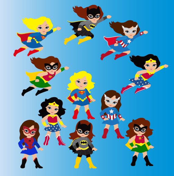 Little Girls Girl Superhero Clipart Girl Superheroes Clip Art
