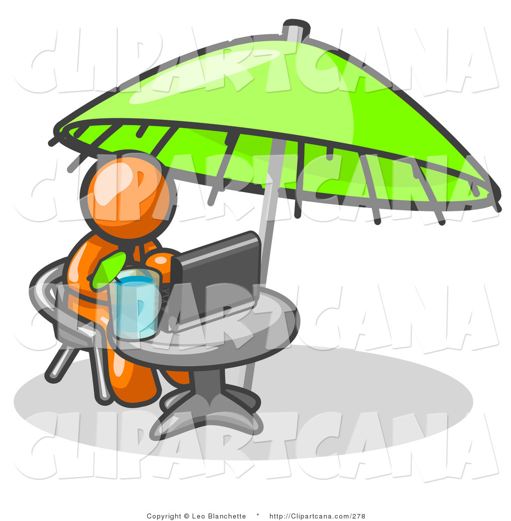 Loneliness Clipart 208759 Er While Sipping A Drink By Leo Blanchette    