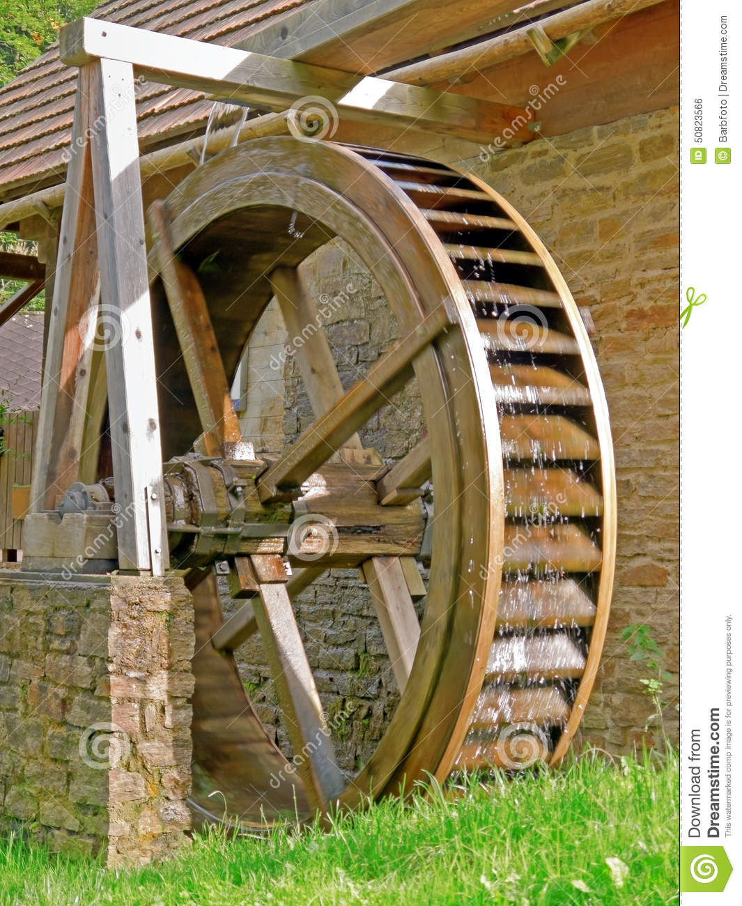 Mill Wheel Stock Photo   Image  50823566