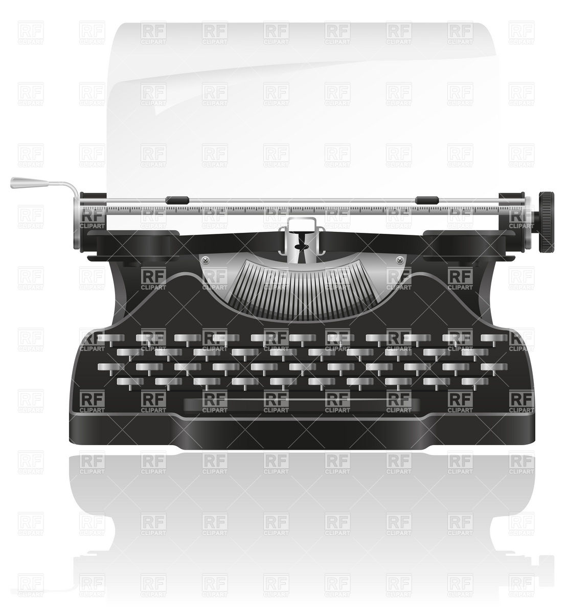Old Typewriter 19630 Objects Download Royalty Free Vector Clip Art