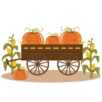 Pumpkins In Wagon Svg Cut Files For Scrapbooking Halloween Svg Files